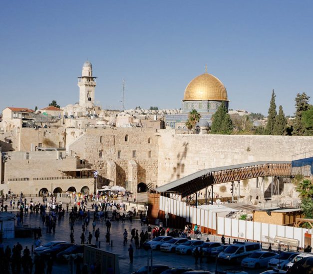 cityscape and a landmark view in israel